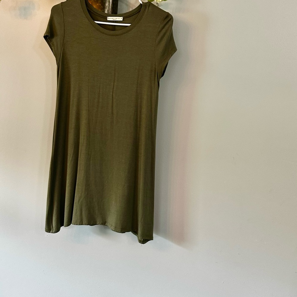 Olive Green Casual Dress